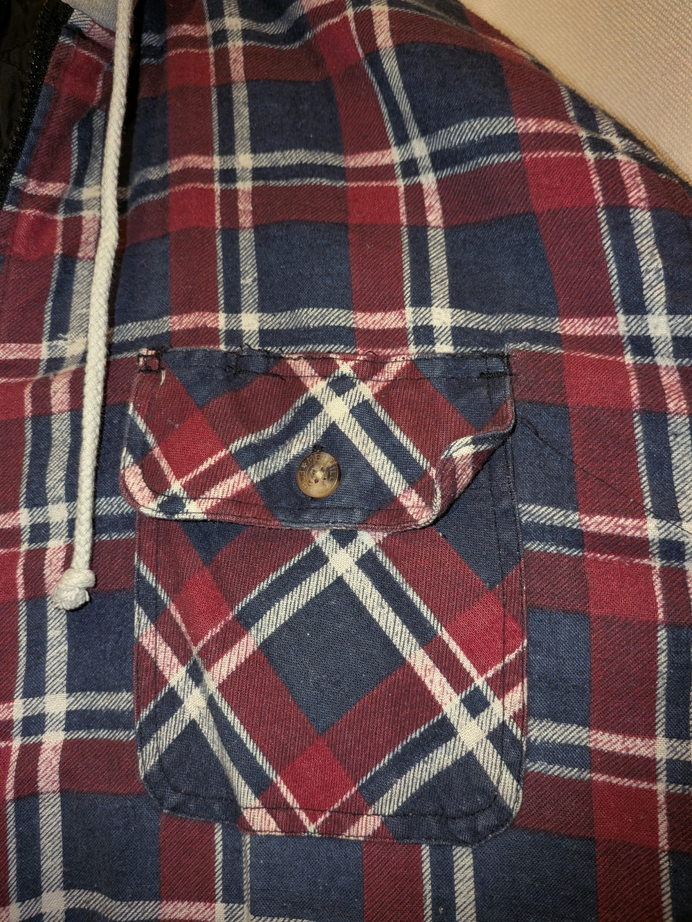 Vintage Merrill & Forbes Outfitters Quilted Lined Plaid Zip Hooded Jacket XL - Picture 3 of 16